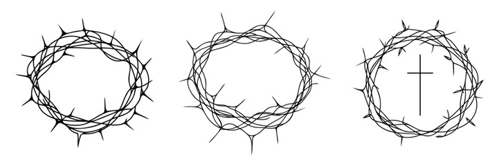 Crown of Thorns Continuous one line drawing © Vasyl Yurlov