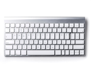 computer keyboard isolated on white background