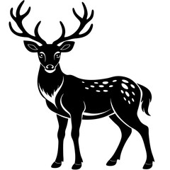 Fototapeta premium deer silhouette vector