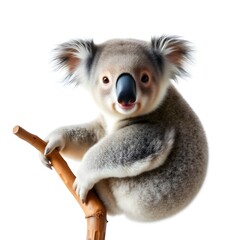 Naklejka premium koala on white background