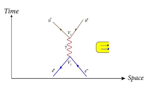 Video of Feynman diagram 