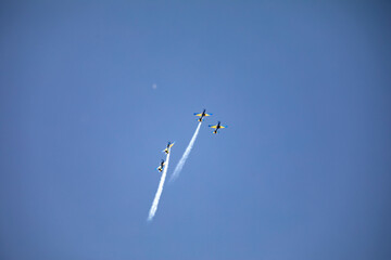 Traditional Brazilian Smoke Squadron, consisting of 3 Super Tucano A-29 Turboprop aircraft