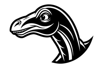 illustration of a dinosaur head