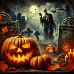 Rise of the Undead: Skeletons and Haunted Pumpkins