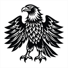 Eagle silhouette vector