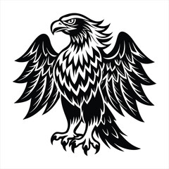 Eagle silhouette vector