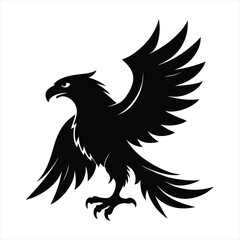 Eagle silhouette vector