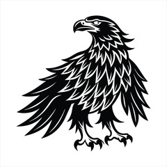 Eagle silhouette vector