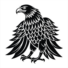 Eagle silhouette vector