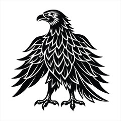 Eagle silhouette vector