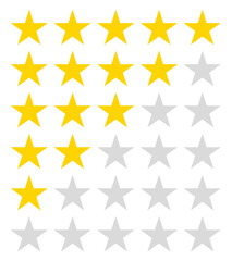star rating vector. gold, symbol