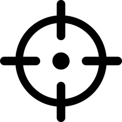 aim icon. firearm, gun, weapon, vector