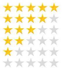 Fototapeta premium star rating vector. gold, symbol