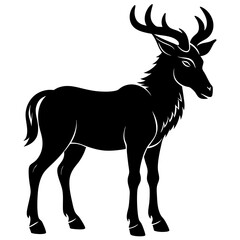 Obraz premium deer silhouette vector