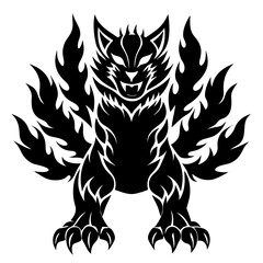 black and white tattoo