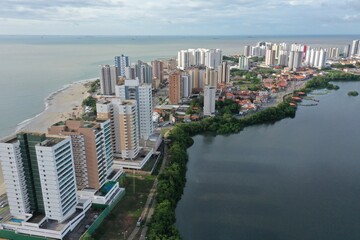 Vista aérea de prédios em São Luis no Brasil