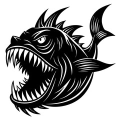 black and white fish