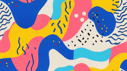 Fototapeta premium Seamless abstract background, happiness, background, repeating pattern, colorful