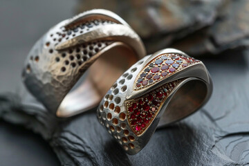 Naklejka premium Bicolor jewelry