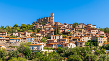 Beautiful village of Eus, in Catalonia, Pyrenees Orientales, Occitanie, France