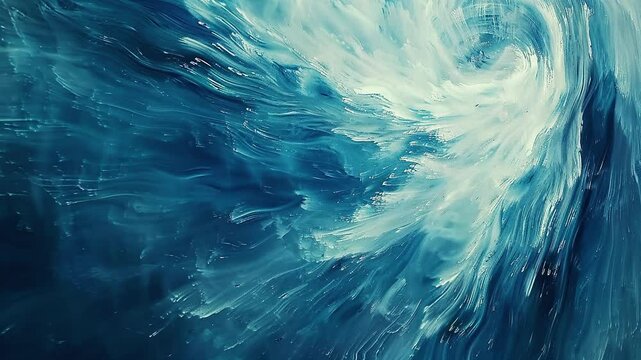 abstract liquid blue pattern watercolor ink ice fluid swirl spiral creavite design splash flowing effect loop