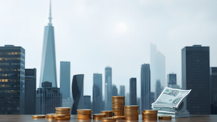 Business Finance and Money concept. Finance and Investment concept.Money management. AI generated image, ai