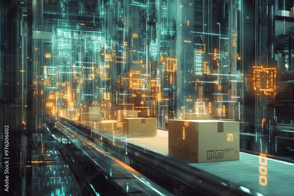 Poster explore the exciting future of logistics with advanced augmented reality systems that are specifical