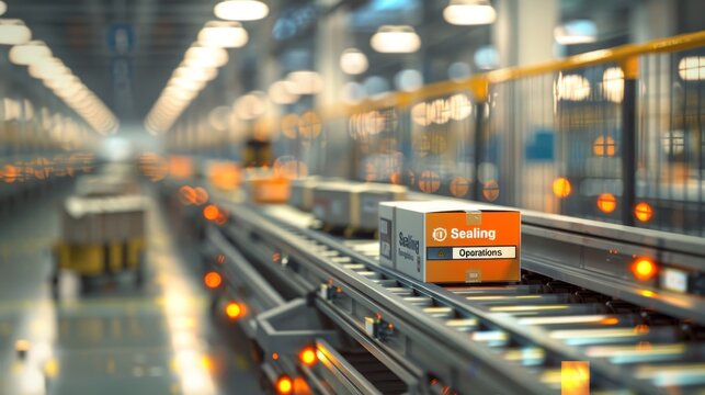Industrial warehouse showcasing 3m matic case sealing machines in efficient workflow operations