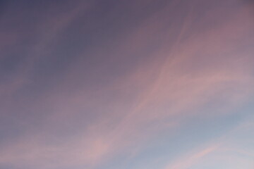 ciel bleu et rose