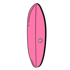 Cartoon surfboard