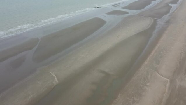 Visual drama of a battleship on Dunkirk&rsquo;s beach from an aerial perspective visual drama of a battleship on Dunkirk&rsquo;s beach from an aerial perspective