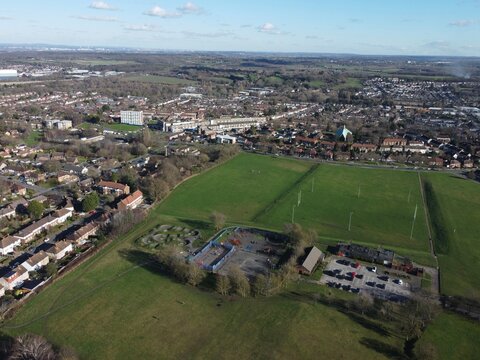 Drone video of English countryside