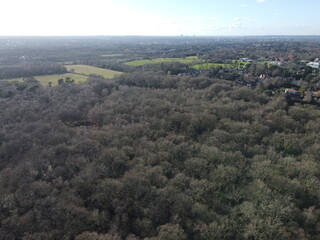 Drone video of English countryside