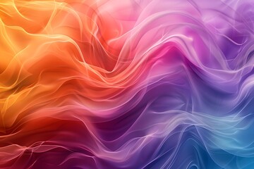 Fototapeta premium Vibrant Flowing Waves of Colorful Abstract Art