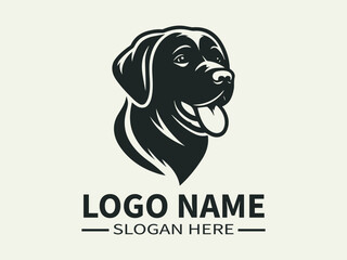 Fototapeta premium Labrador Retriever Logo Design, Labrador, Golden Retriever, Friendly Retriever, Family Dog