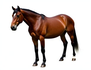 Obraz premium horse isolated on white background
