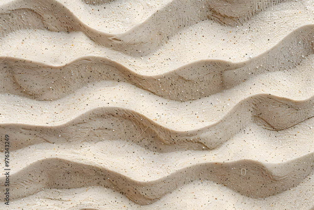 Poster textured sand patterns creating wavy designs