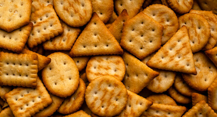 crackers macro photo, wallpaper or texture