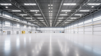 Large modern empty storehouse