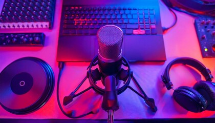 Studio, mikrofon, home studio
