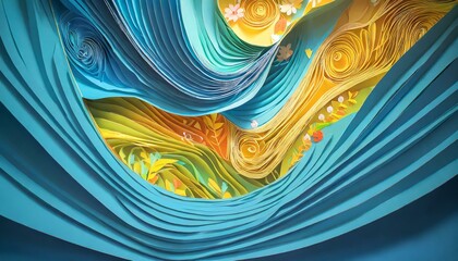 abstract background waves