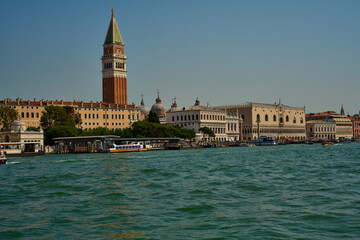 Venice and its canals,streets,buildings and birds