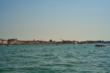 Naklejka premium Venice and its canals,streets,buildings and birds