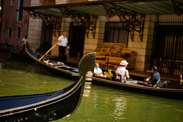 Obraz premium Venice and its gondolas, canals,birds,buildings,streets