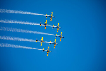 Traditional Brazilian Smoke Squadron, consisting of 3 Super Tucano A-29 Turboprop aircraft