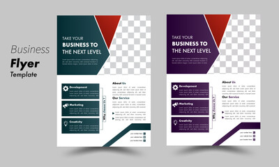 Abstract business poster template