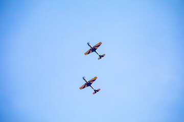 Traditional Brazilian Smoke Squadron, consisting of 3 Super Tucano A-29 Turboprop aircraft