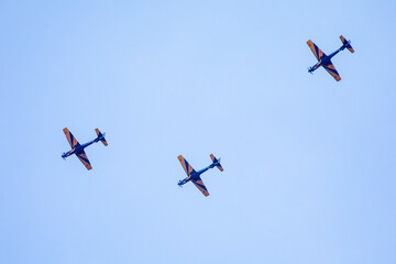 Traditional Brazilian Smoke Squadron, consisting of 3 Super Tucano A-29 Turboprop aircraft