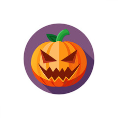 Halloween pumpkin vector icon