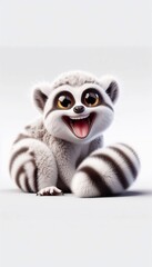 Fototapeta premium 3D lachender Loris